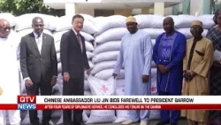 CHINA’S AMBASSADOR LIU JIN BIDS FAREWELL TO PRESIDENT BARROW.