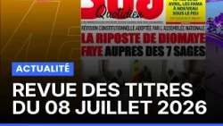 Ce qu’il faut retenir de l’actualité – Revue des Titres du 08 Juillet 2026 (Matin Bonheur)
