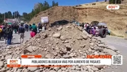 Áncash: Residents block roads over fare hikes