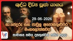 දිව්‍ය පූජාව  | ජූනි 29 සදුදා | Holy Mass, 29th of June | Rev.Fr Pradeep Niroshan
