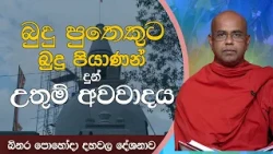 බුදු පුතෙකුට බුදු පියාණන් දුන් උතුම් අවවාදය | බිනර පොහෝදා දහවල දේශනාව