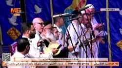 لقطات من الزفة في صلاة عشية عيد الصليب المجيد من دير القديس الأنبا برسوم العريان بالمعصرة.