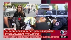 Georgescu in handcuffs following detention. Today he learns if he will be arrested