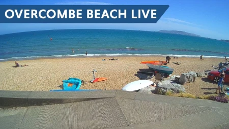 Overcombe Beach in Weymouth, UK