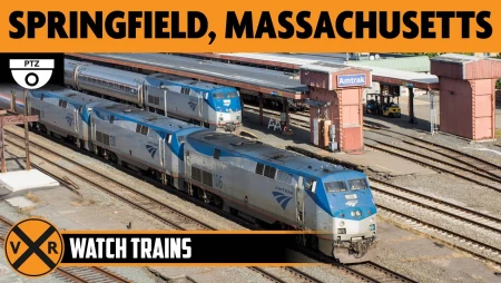Springfield - Massachusetts - Amtrak and CSX Trains