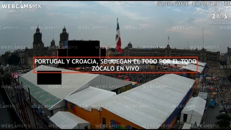 Mexico City - Zocalo - Portugal vs Croatia