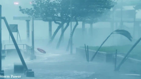 Beach Storm Wipha - Heavy Rain and Thunder