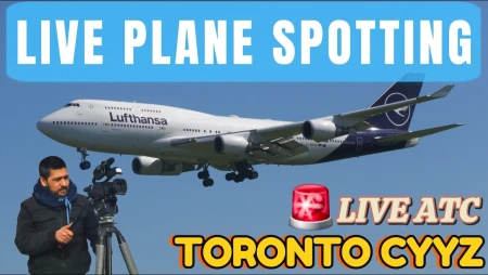 Live Plane Spotting at Toronto Pearson Airport