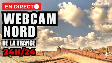 Live Sky View from Lille, France