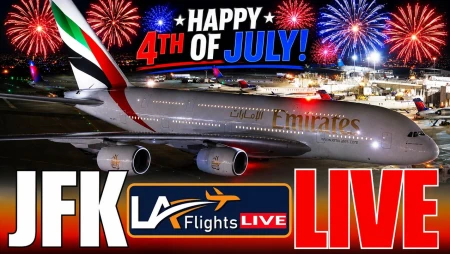 4th of July at JFK Airport TWA Hotel with Plane Spotting