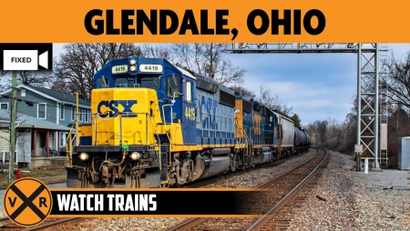 Glendale, Ohio - CSX Railroad - North View