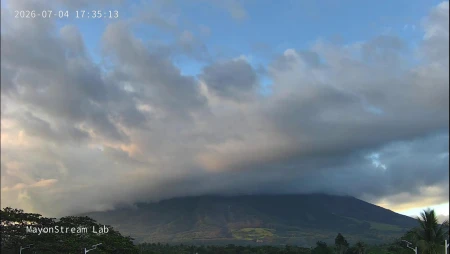 Mayon Volcano Eruption Live IP Camera View